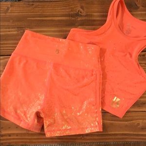 Buff bunny hot pink set